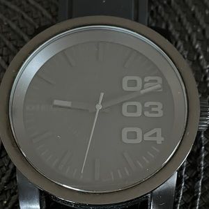 Black silicon Diesel watch